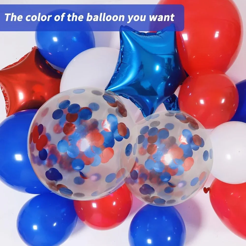 Red White and Blue Balloon Garland Arch Kit - NWOT